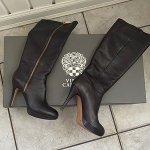 Beautiful high heel leather boots